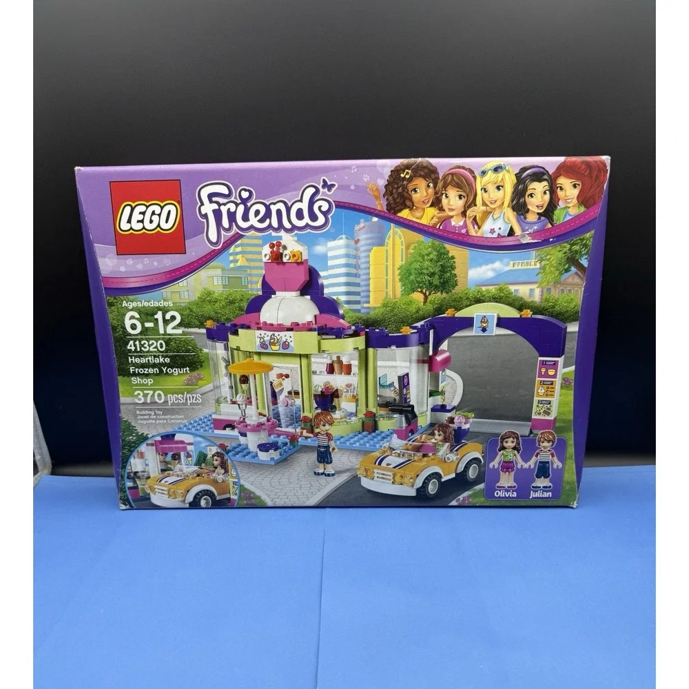 LEGO Friends 41320 Frozen Yogurt Shop w/ Box & Manuals - Missing Olivia & Car